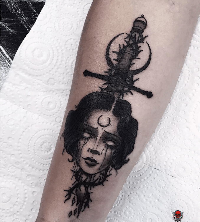 『哥特暗黑系纹身,ins:stephanie』____纹身艺术家连载